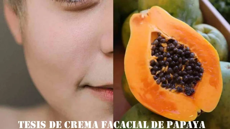 tesis de crema facacial de papaya